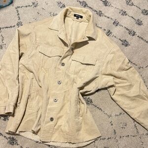 Wishlist Cream Corduroy Jacket